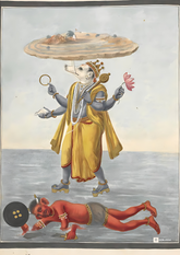 Varaha – The Divine Boar Avatar of Vishnu (A3 Poster)
