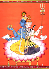 Harihara – The Cosmic Union of Vishnu and Shiva (A3 Poster)