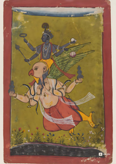 Vishnu on Garuda – The Divine Flight of Preservation (A3 Poster)