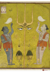 Sufi Saints & Shaiva Trident Symbolism – Esoteric Devotional Art (A3 Poster)
