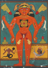 Tantric Female Figure – Divine Manifestation of Shakti (A3 Poster)