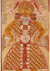 Purushkara Yantra Poster (A3 Size) – Rare 18th Century Cosmic Tantra Art Reprint