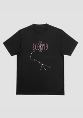 Scorpio – The Intense Alchemist of the Zodiac (Black Zodiac Series – Unisex/Oversized T-Shirt)