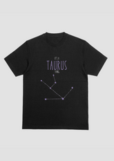 Taurus – The Grounded Soul of the Zodiac (Black Zodiac Series – Unisex/Oversized T-Shirt)