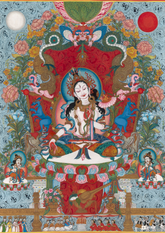 White Tara – The Goddess of Compassion and Longevity (A3 Poster)