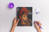 Kumari – The Living Goddess of Nepal (A5 Notepad) | Divine Grace in Ink