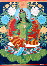 Green Tara – The Swift Liberator and Mother of All Buddhas (A3 Poster)