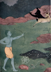 Rama Slays Maricha – The Illusory Golden Deer (A3 Poster)