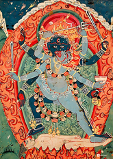 Kali & Bhairava in Union – The Sacred Dance of Destruction and Awakening (A3 Poster)