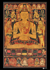 Vairochana as Vajrasattva – Embodiment of Enlightened Thunder (A3 Poster)