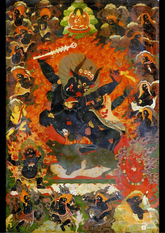 Yama Dharmaraja – The Lord of Death & Dharma (A3 Poster)