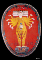 Vishnu in His Cosmic Form – Virat Purusha of the Universe (A3 Poster)