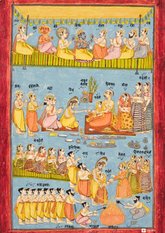 The Divine Wedding – The Marriage of Shiva and Parvati (c. 1790 A3 Poster)
