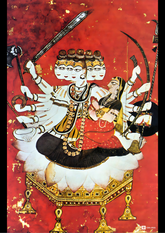 Panchamukha Shiva with Parvati – The Five-Faced Supreme (A3 Poster)