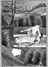 Parvati Resting on Shiva’s Lap – Divine Serenity (A3 Poster)