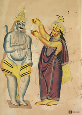 Parvati Placing a Wedding Garland on Shiva (A3 Poster)