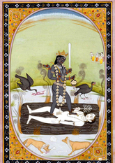 Kālī Standing Over Shiva – The Dance of Time and Transformation (A3 Poster)