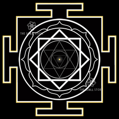 Bherunda Yantra - The Fourth Nitya, Goddess of Terrible Power & the Fierce Grace of Transformation (14 × 14 in Poster)