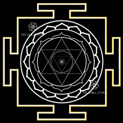 Mahavajreshvari Yantra - The Sixth Nitya, Goddess of the Great Thunderbolt & the Indestructible Power of Consciousness (14 × 14 in Poster)