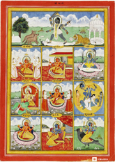 Dashamahavidya – Ten Great Wisdom Goddesses (A3 Poster)