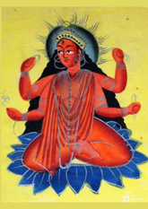 Matangi – Kalighat Painting Reprint (A3 Poster)