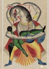 Narasimha Avatar – Kalighat Painting Reprint (A3 Poster)