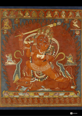 Raktayamari and Vajravetali – The Red Conqueror of Death (A3 Poster)