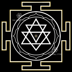 Vahnivasini Yantra - The Fifth Nitya, Goddess Who Dwells in Fire & the Sacred Flame of Purification (14 × 14 in Poster)
