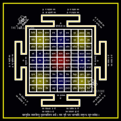 Vastu Dosha Nashak Yantra - Sacred Geometry for Vastu Purification, Energetic Harmony & Divine Architectural Balance (14 × 14 in Poster)