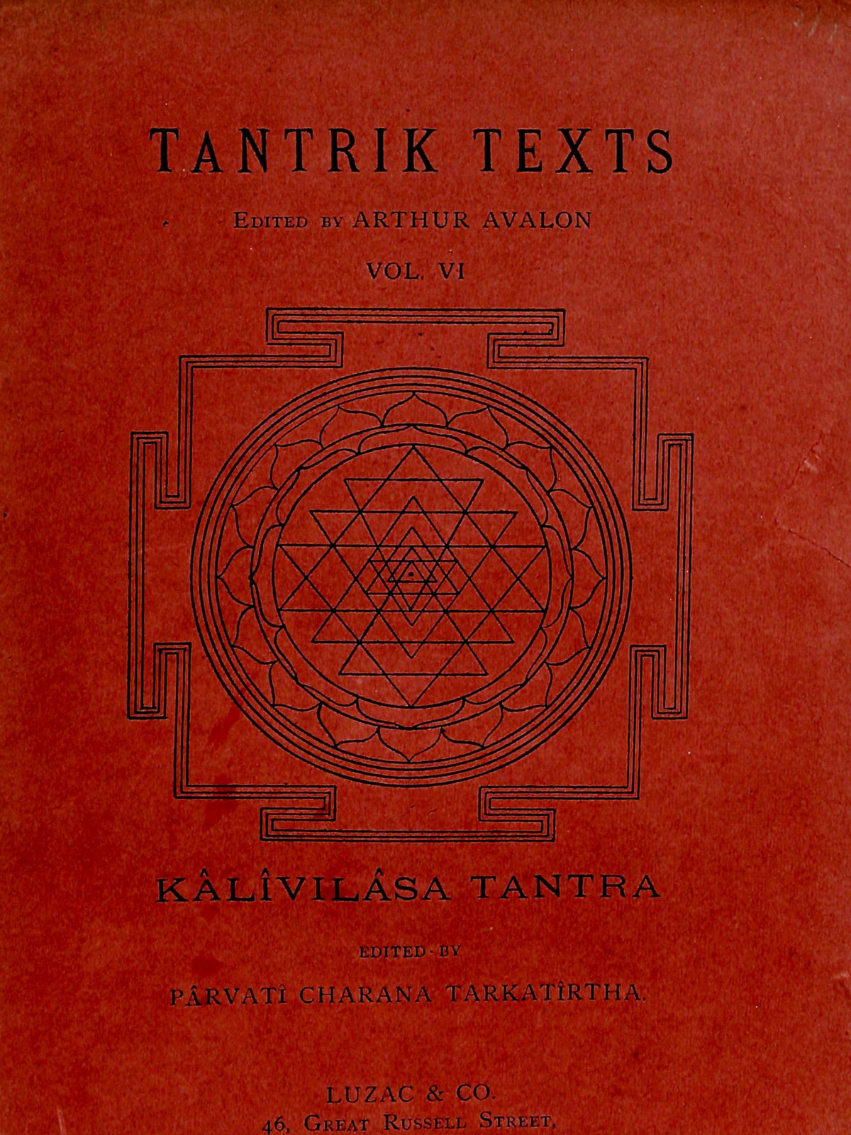 Kalivilasa Tantra – The Play of Kali, Sanskrit Text with Arthur Avalon's English Introduction (Ebook: Sanskrit & English)