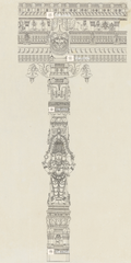 Brahma – Madurai Pudu Mandapa Architectural Pier Drawing (12×24 Poster)