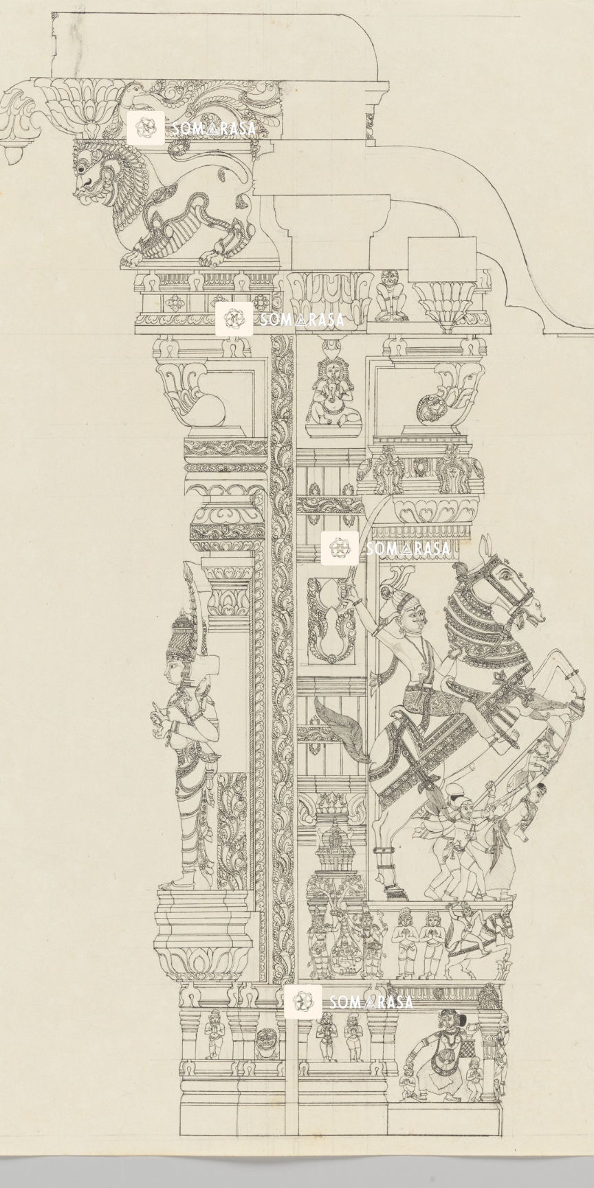Subramanya - Warrior God of the South (12×24 Illustrated Pier Poster)