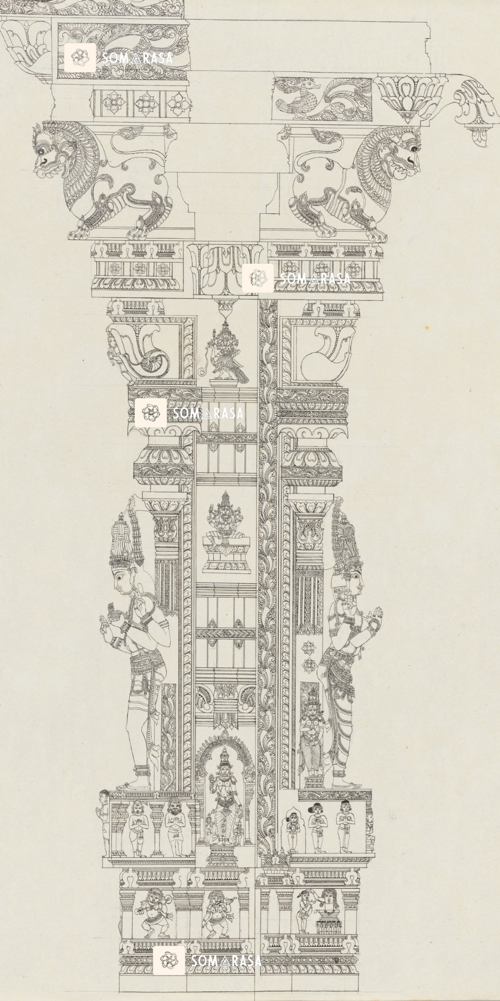 Sundareshvara Teaching a Bird a Mantra; Nandishvara (12×24 in Poster)