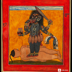 Bhadrakali – Destroyer of the Universe (Tantric Devi Series, 14×14 Poster)