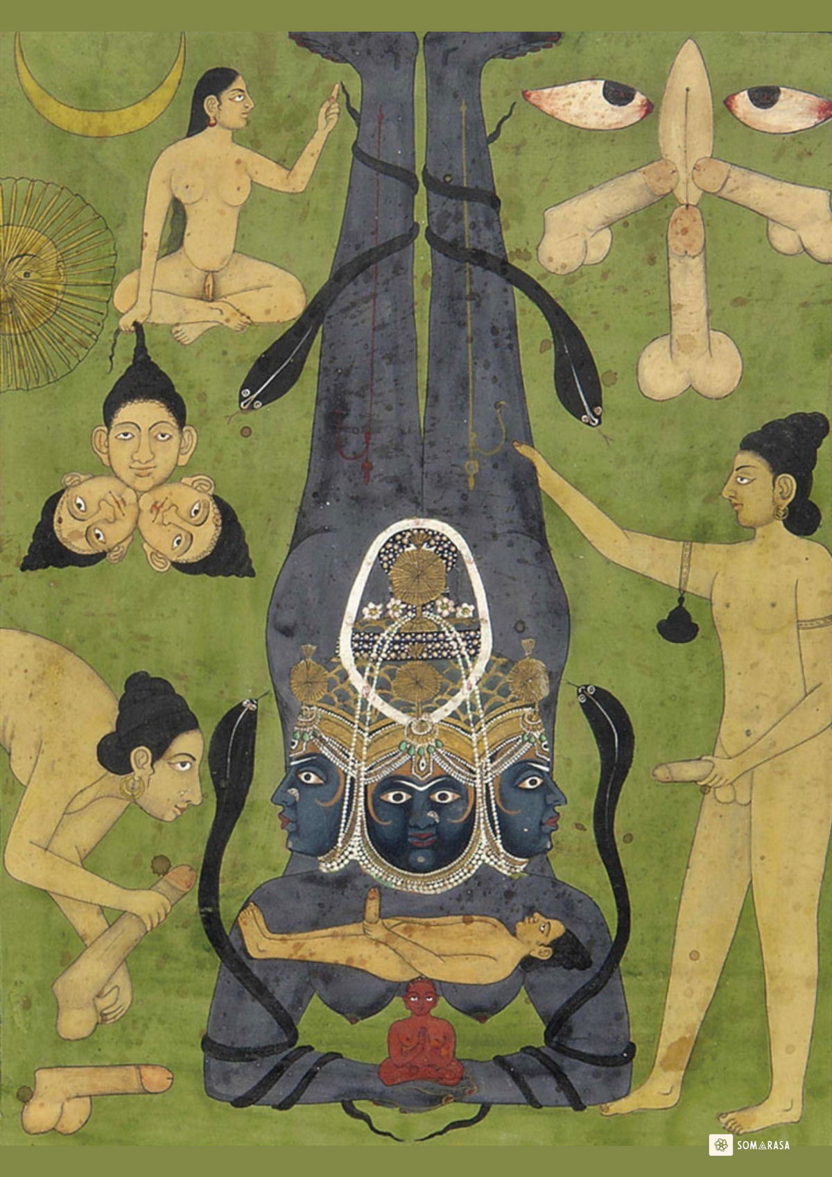 Tantric Shiva – The Cosmic Masculine Unbound (A3 Poster)