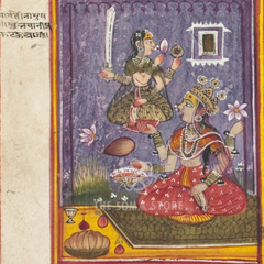 The Birth of Kausiki – The Goddess Emerges from Parvati (14×14 Poster)