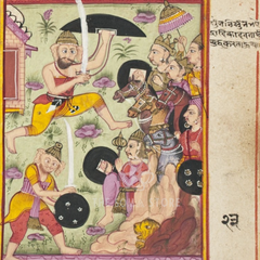 The Assault of Shumbha & Nishumbha – War of the Gods (14×14 Poster)