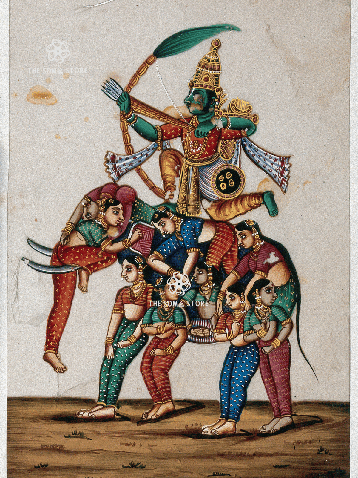 Manmatha (Kāmadeva) - The God of Desire & Awakening (18 × 24 in Poster)