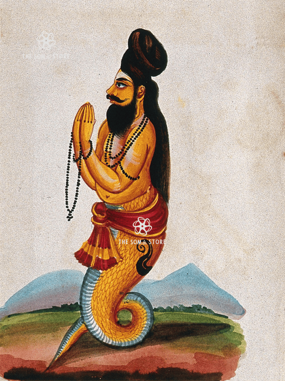Mahārṣi Patañjali - Serpent Sage of Yoga (18 × 24 in Poster)
