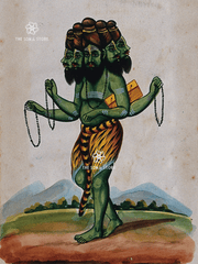 Pañcamukha Ṛṣi - The Five-Faced Sage of Complete Knowledge (18 × 24 in Poster)