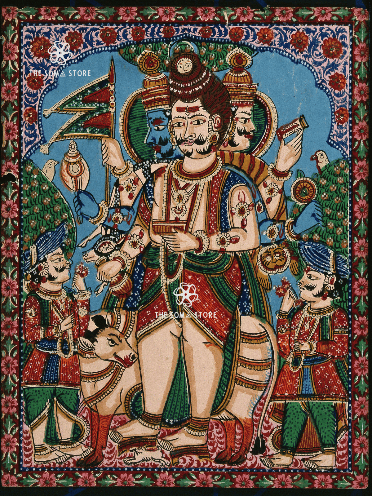 Trimūrti - The Unified Form of Creation, Preservation & Dissolution (18×24″ Poster)