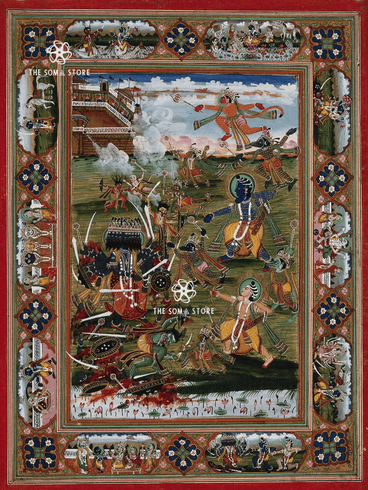 Rāmacandra - Battle with Rāvaṇa (18×24″ Poster)