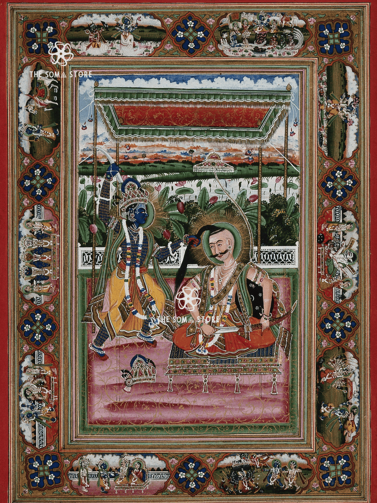 Kṛṣṇa - The Slaying of Kaṁsa (18×24″ Poster)