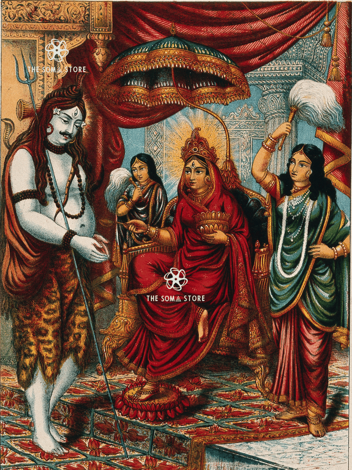 Śiva Begging from Annapūrṇā (18×24″ Poster)