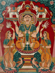 Gaja Lakṣmī - Abundance Bestowed by the Cosmos (18×24″ Poster)