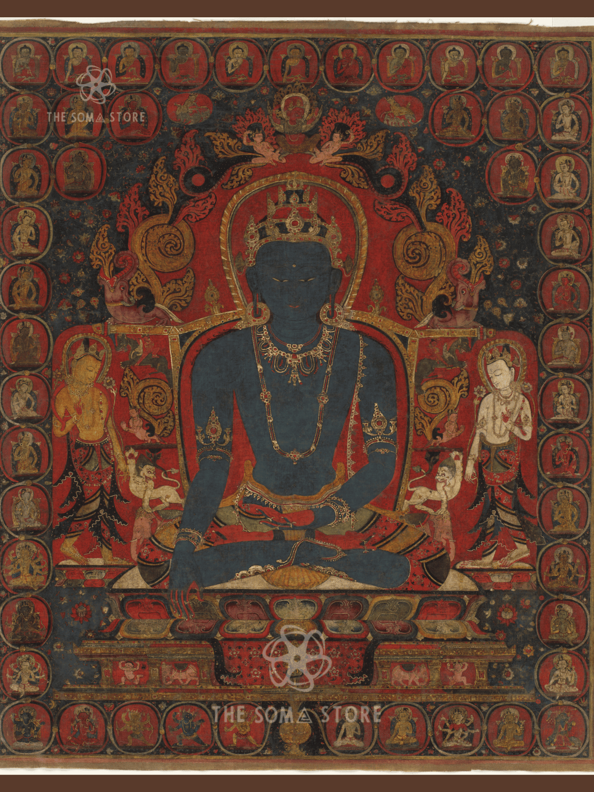 The Transcendent Buddha Akshobhya (18 × 24 in Poster)