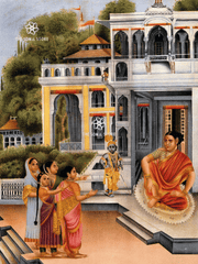 The Gopis Complaining to Yashoda about Krishna’s Pranks - Chromolithograph (18×24″ Poster)