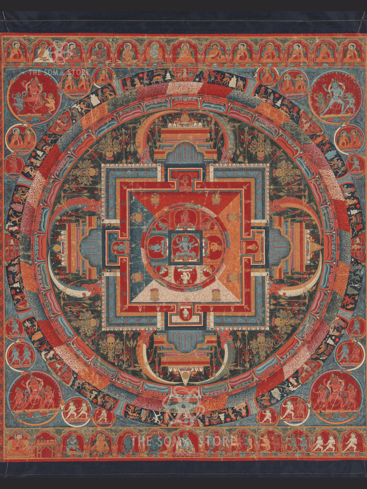 Mandala of Jnanadakini - Vajrayana Wisdom Goddess Mandala (18 × 24 in Poster)