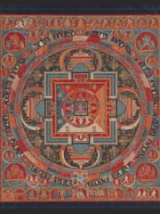 Mandala of Jnanadakini - Vajrayana Wisdom Goddess Mandala (18 × 24 in Poster)