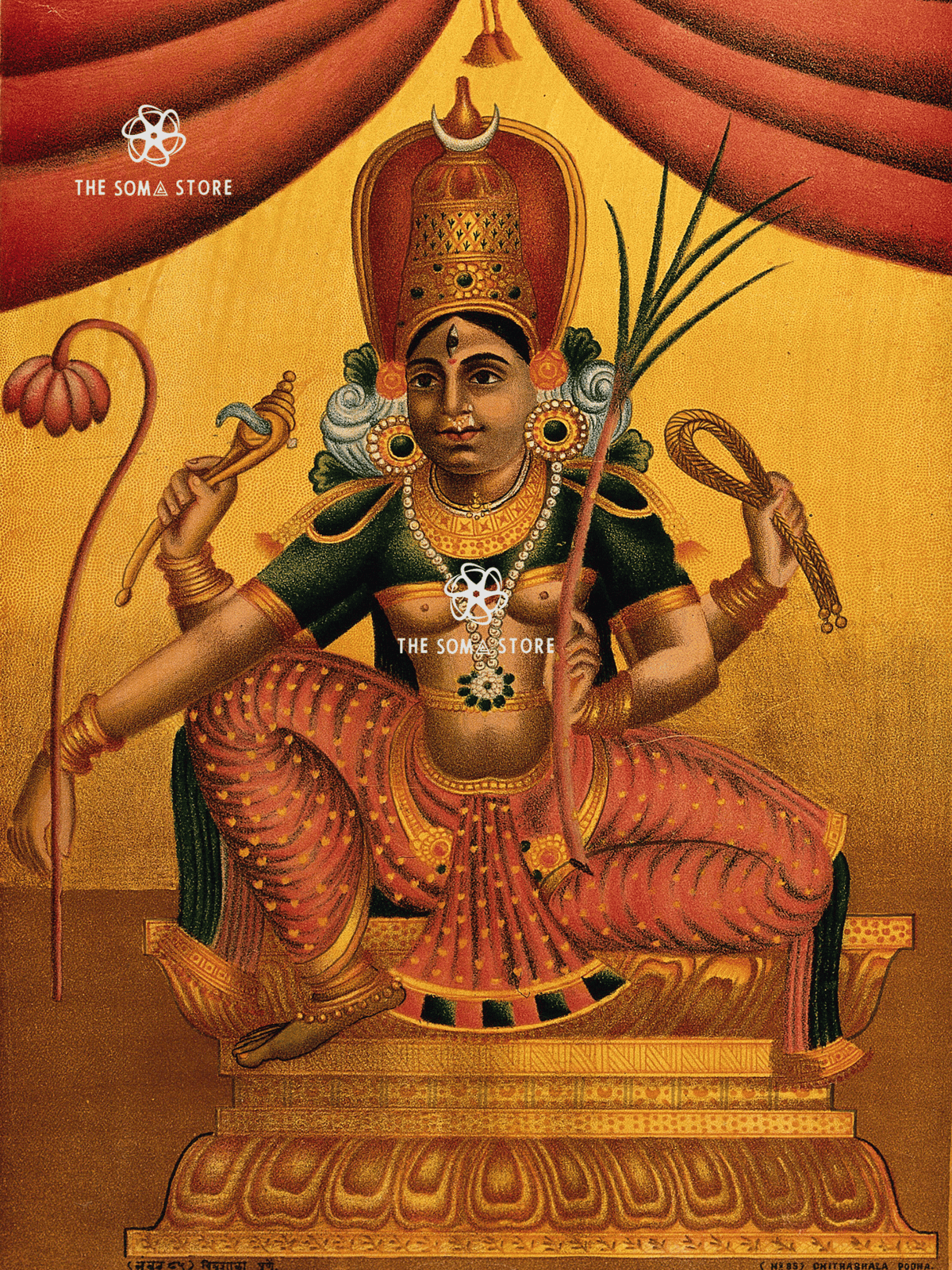 Devi Lalita Tripura Sundari - 18×24″ Museum Poster